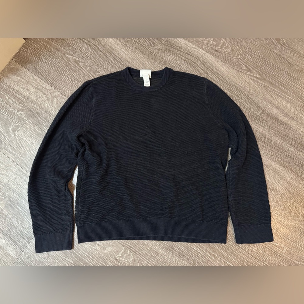 H&M Knit Navy Sweater Medium